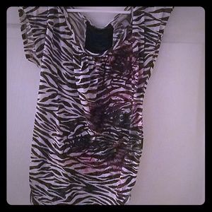 Zebra rose print Shirt from Vanity